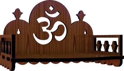 JUNCO Wooden Mandir For Home Puja Ghar Small Temple