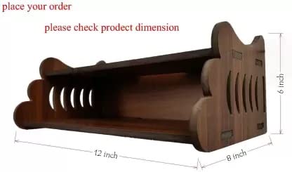 JUNCO Wooden Mandir for Home Puja Ghar Small Temple