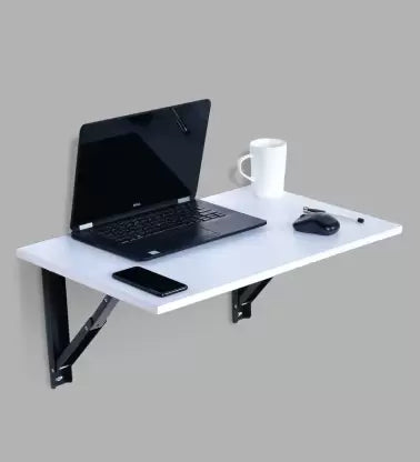 Junco Folding Wall Mounted Study Table 16×32 Engineered Wood Multipurpose Table