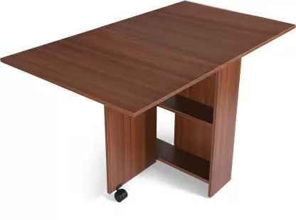 Junco Brown Foldable Dining Table Convertible