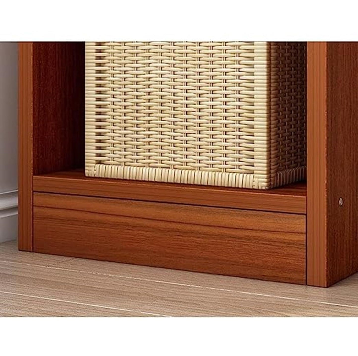 Junco 6 Layer Wood Bookshelf Decor Storage (Oak Brown)
