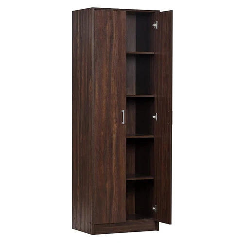 Junco Engineered Wood Book Shelf and Display Unit (Walnut, Matte Finish)