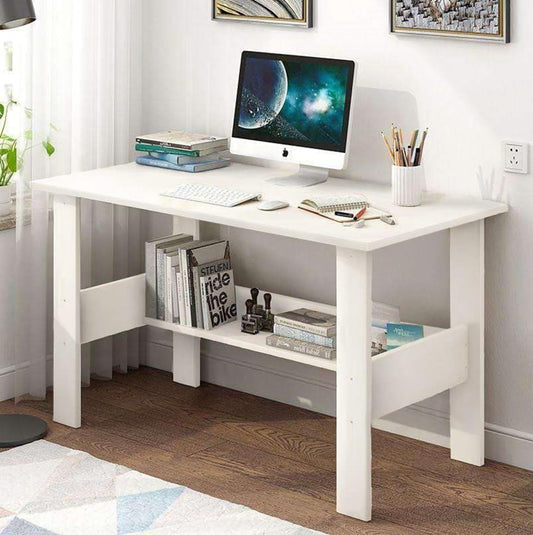 Junco White Wood Computer Desk