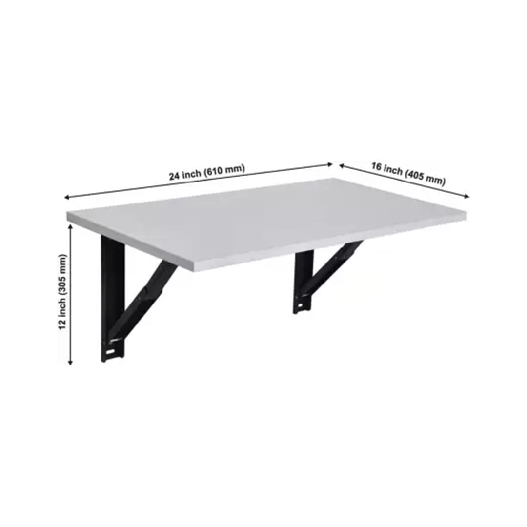 Junco Folding Wall Mounted Study Table 16×32 Engineered Wood Multipurpose Table