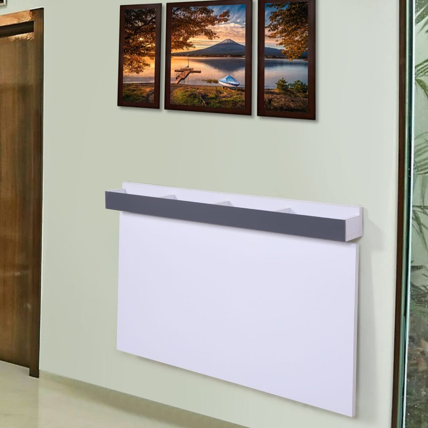 Junco Wall Mount Dining Table (White)