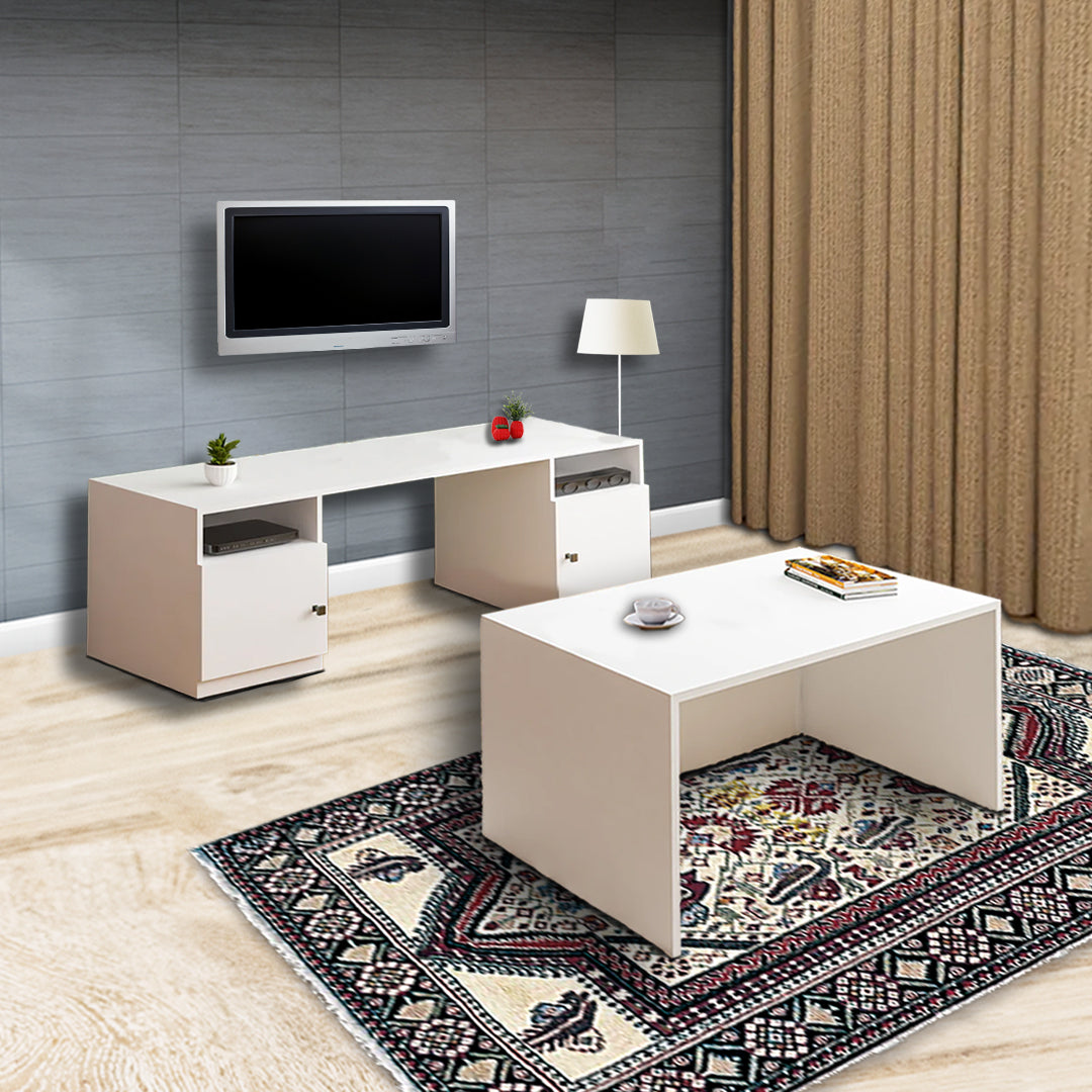 Junco Tv Unit With Hidden Coffee / Centre Table