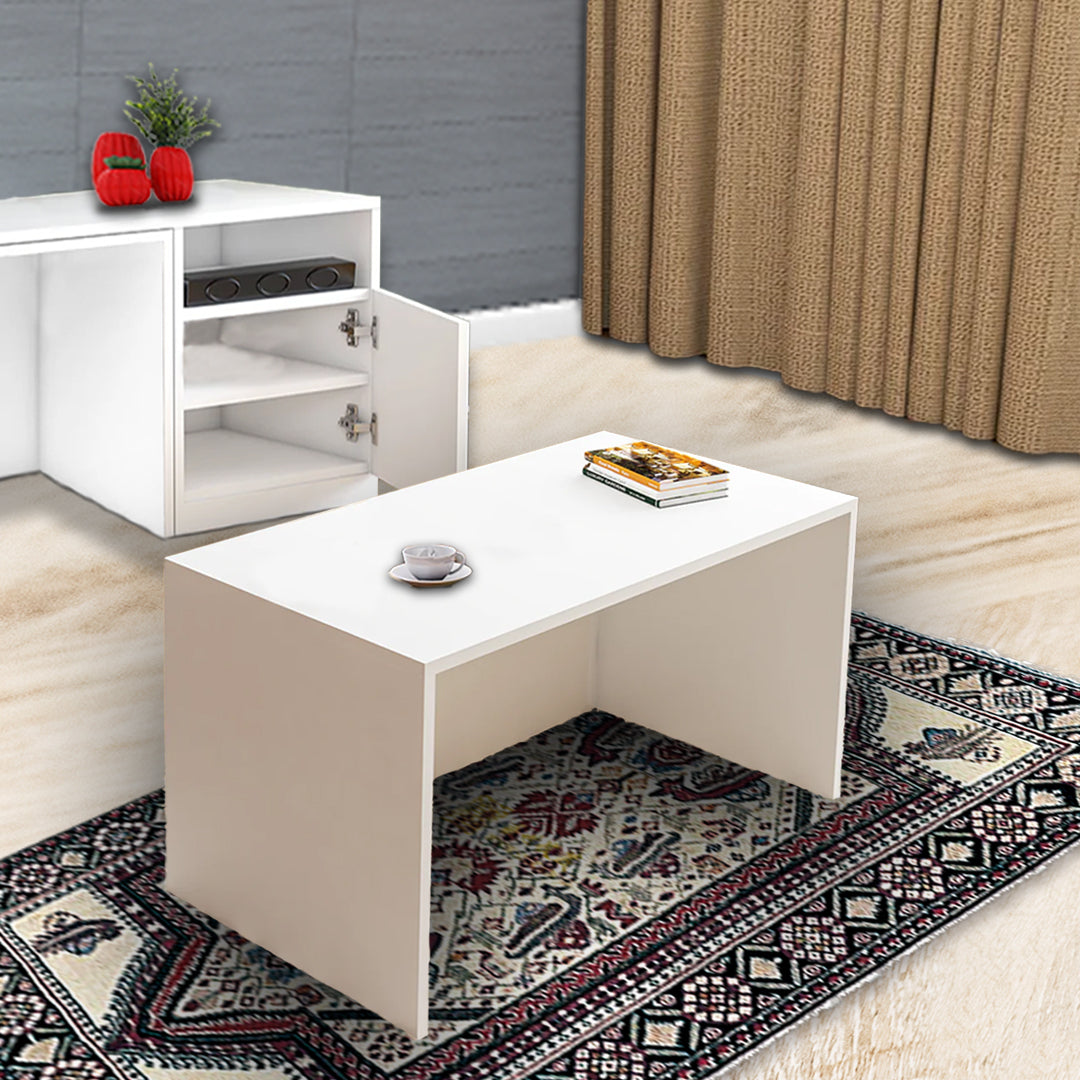 Junco Tv Unit With Hidden Coffee / Centre Table
