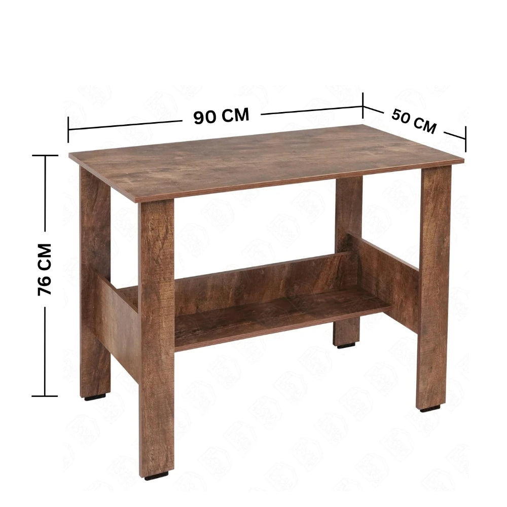 Wooden Study Table with Storage Multipurpose Desk