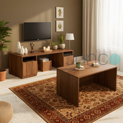 Junco Tv Unit With Hidden Coffee / Centre Table