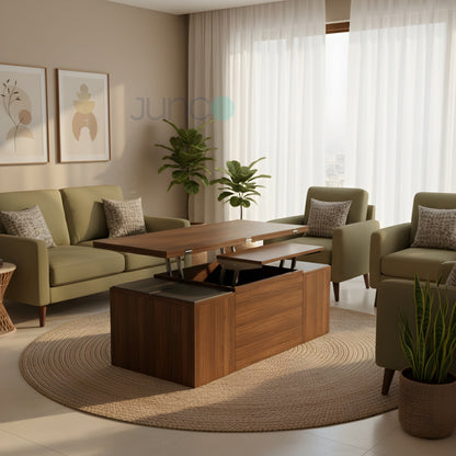 Junco Convertible Coffee Table + Dining Table