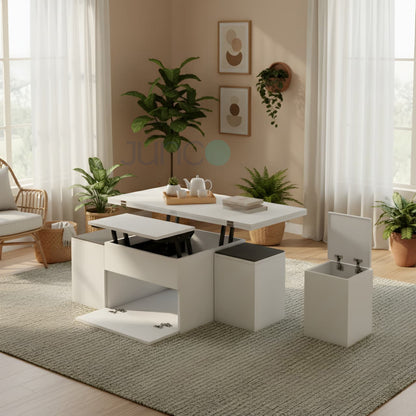 Junco Convertible Coffee Table + Dining Table