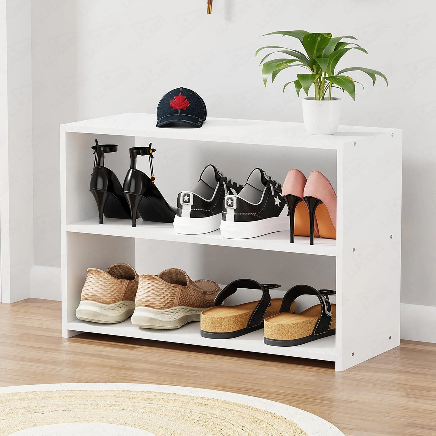 Multipurpose Organizer Rack for Kitchen, Entryway, Bedroom & Living Room