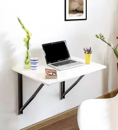 Junco Folding Wall Mounted Study Table 16×32 Engineered Wood Multipurpose Table