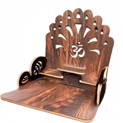 JUNCO Wood Hand-Crafted Beautiful 3 Step Home Temple