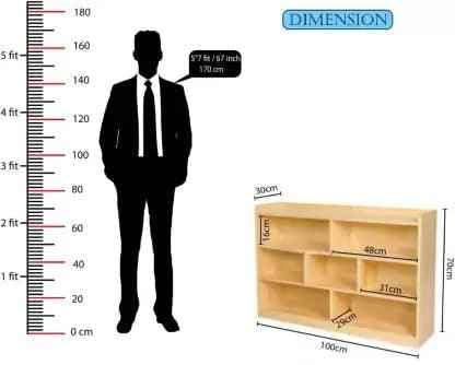 Junco 6 Section Wood Storage Organizer