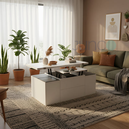 Junco Convertible Coffee Table + Dining Table