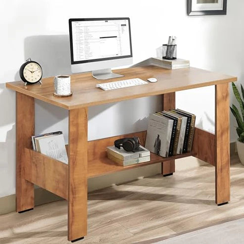 Wooden Study Table with Storage Multipurpose Desk