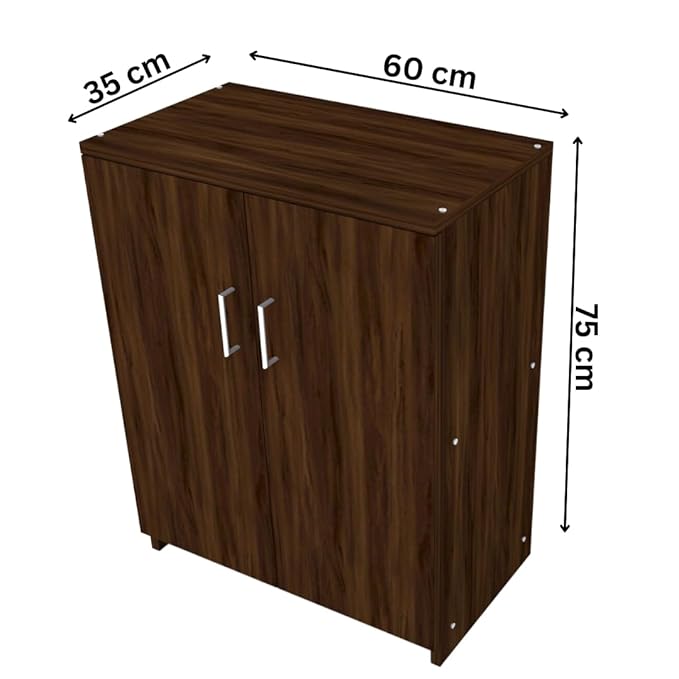 Junco 2 Door Shoe Rack | Engineered Wood | Multi-Purpose