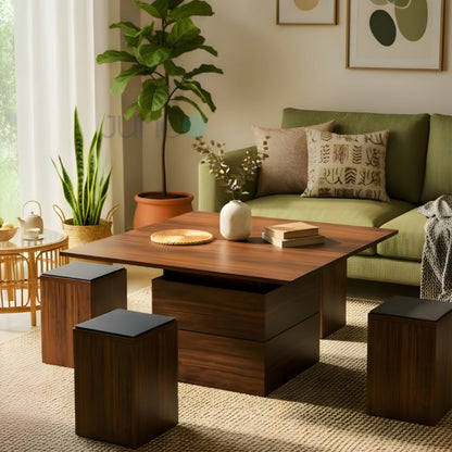 Junco Convertible Coffee Table + Dining Table