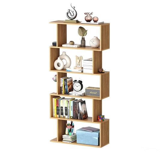 Junco 5-Layer Ladder Bookshelf – DIY Engineered Wood