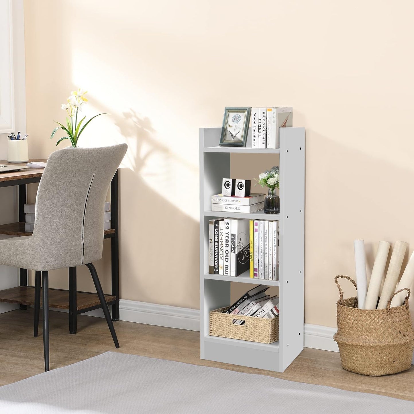Junco 3 Layer Wood Multipurpose Rack Bookshelf Storage