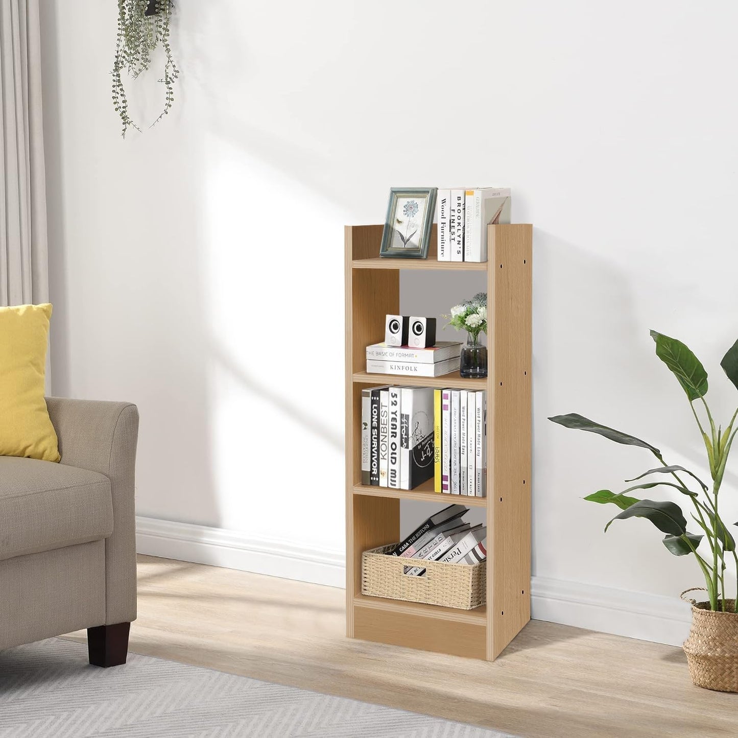 Junco 3 Layer Wood Multipurpose Rack Bookshelf Storage