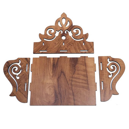 Junco Wooden Pooja Stand for Home Pooja Mandir