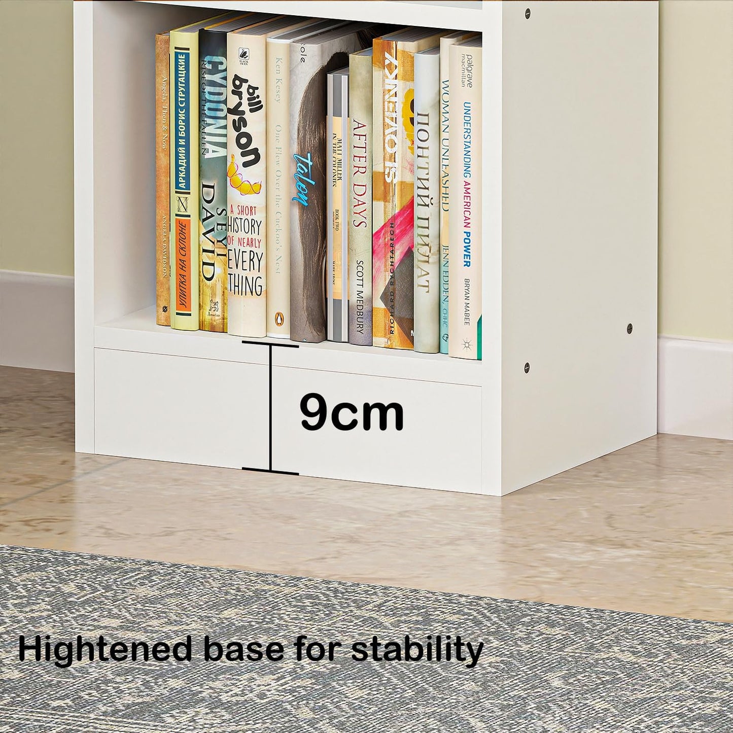 Junco 3 Layer Wood Multipurpose Rack Bookshelf Storage