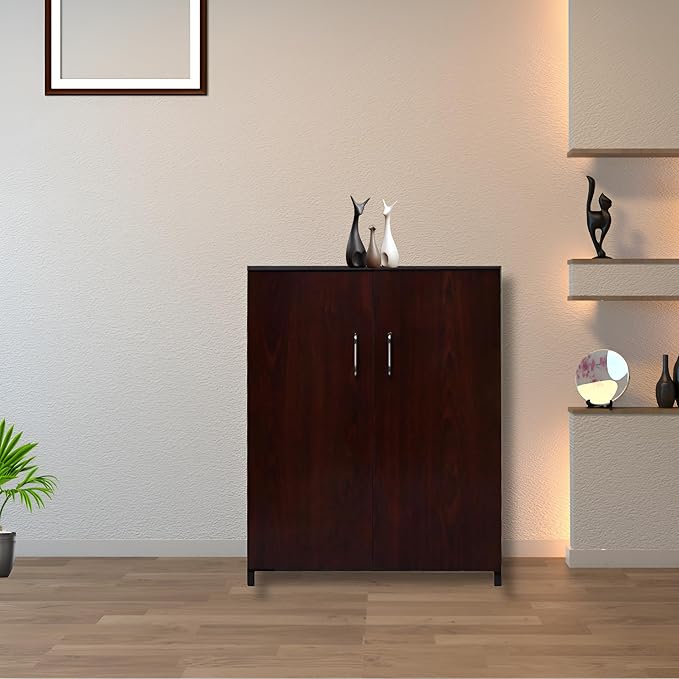 Junco 2 Door Shoe Rack | Engineered Wood | Multi-Purpose Standing