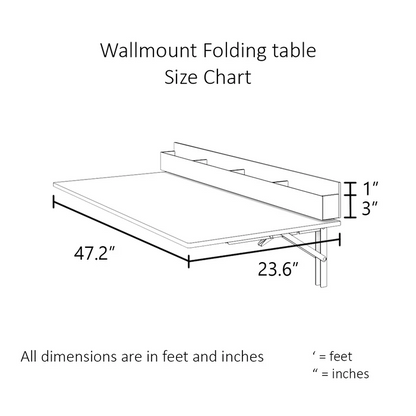 Junco Wall Mount Dining Table