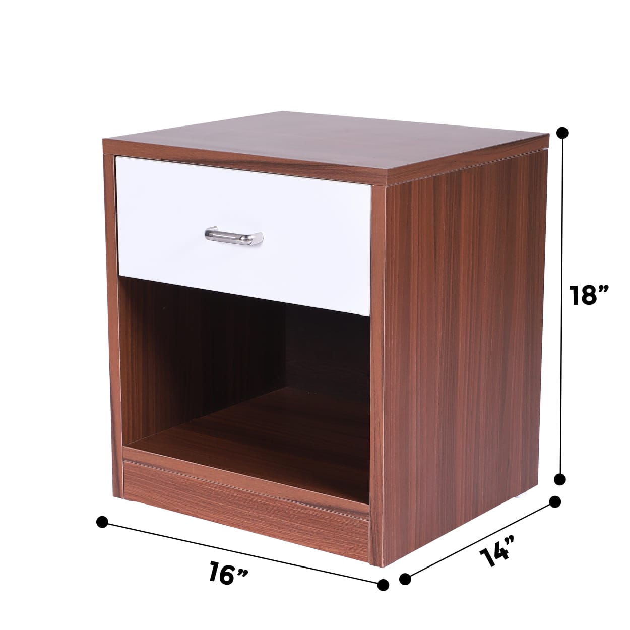 Junco Engineered Wood Bed Side Table