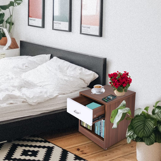 Junco Engineered Wood Bed Side Table