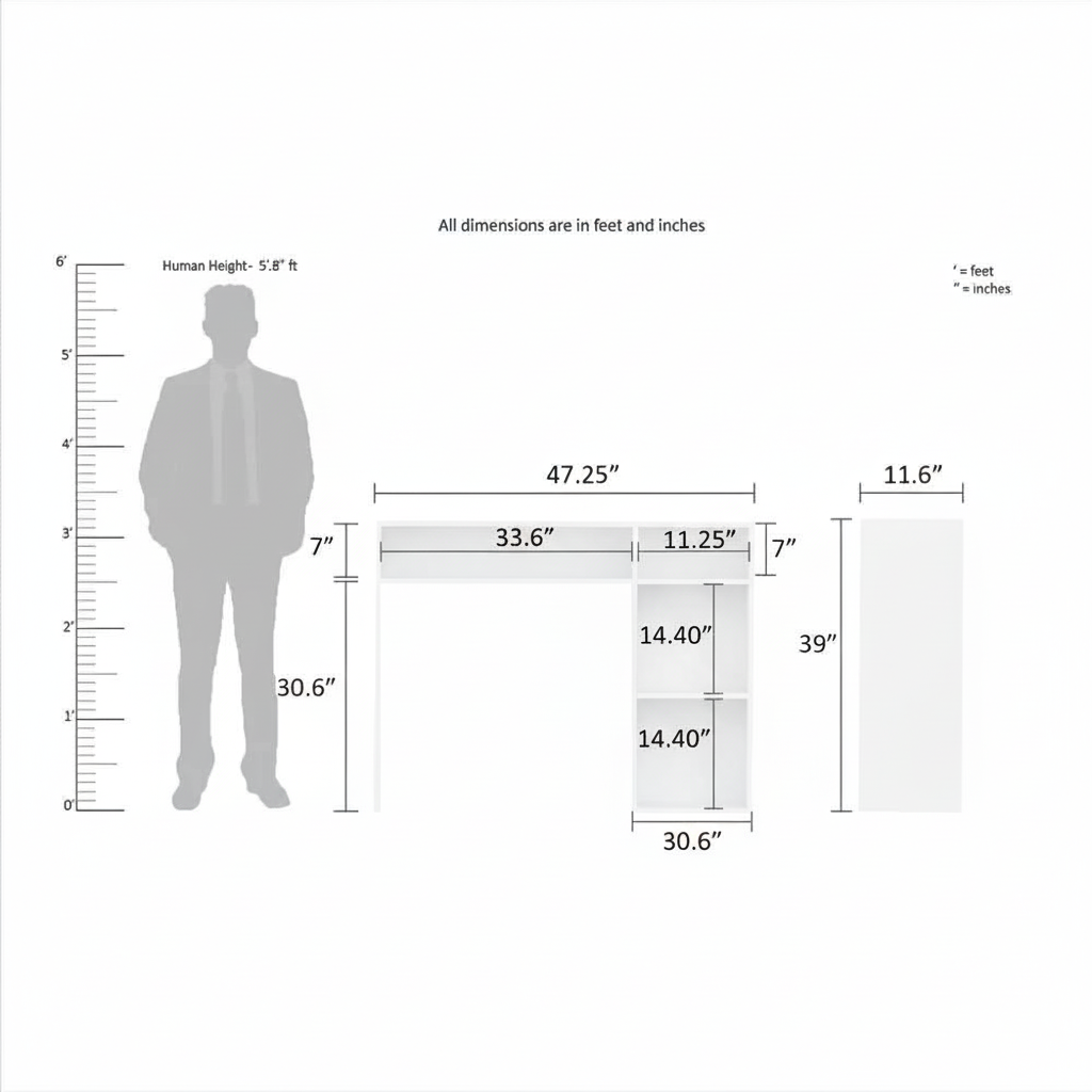 Junco Foldable dining table with docking White