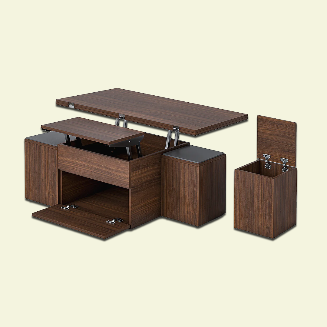 Junco Convertible Coffee Table + Dining Table