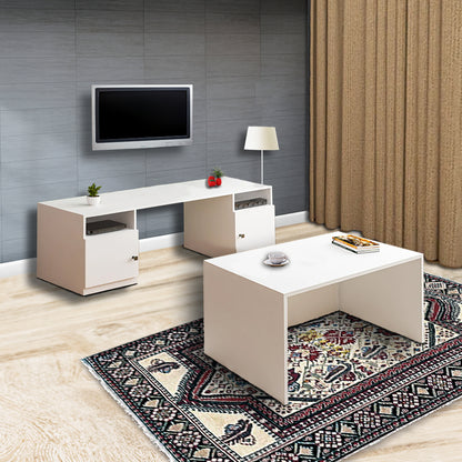 Junco Tv Unit With Hidden Coffee / Centre Table