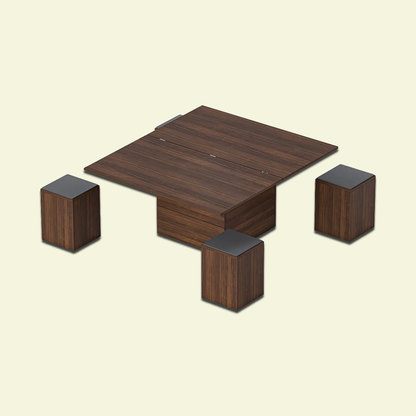 Junco Convertible Coffee Table + Dining Table